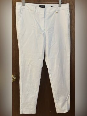 Jones New York Grace Ankle White Slim Pants
